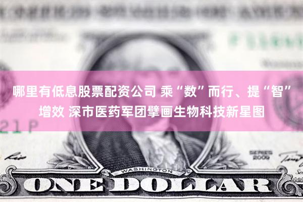 哪里有低息股票配资公司 乘“数”而行、提“智”增效 深市医药军团擘画生物科技新星图