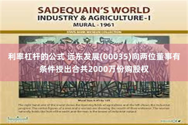 利率杠杆的公式 远东发展(00035)向两位董事有条件授出合共2000万份购股权